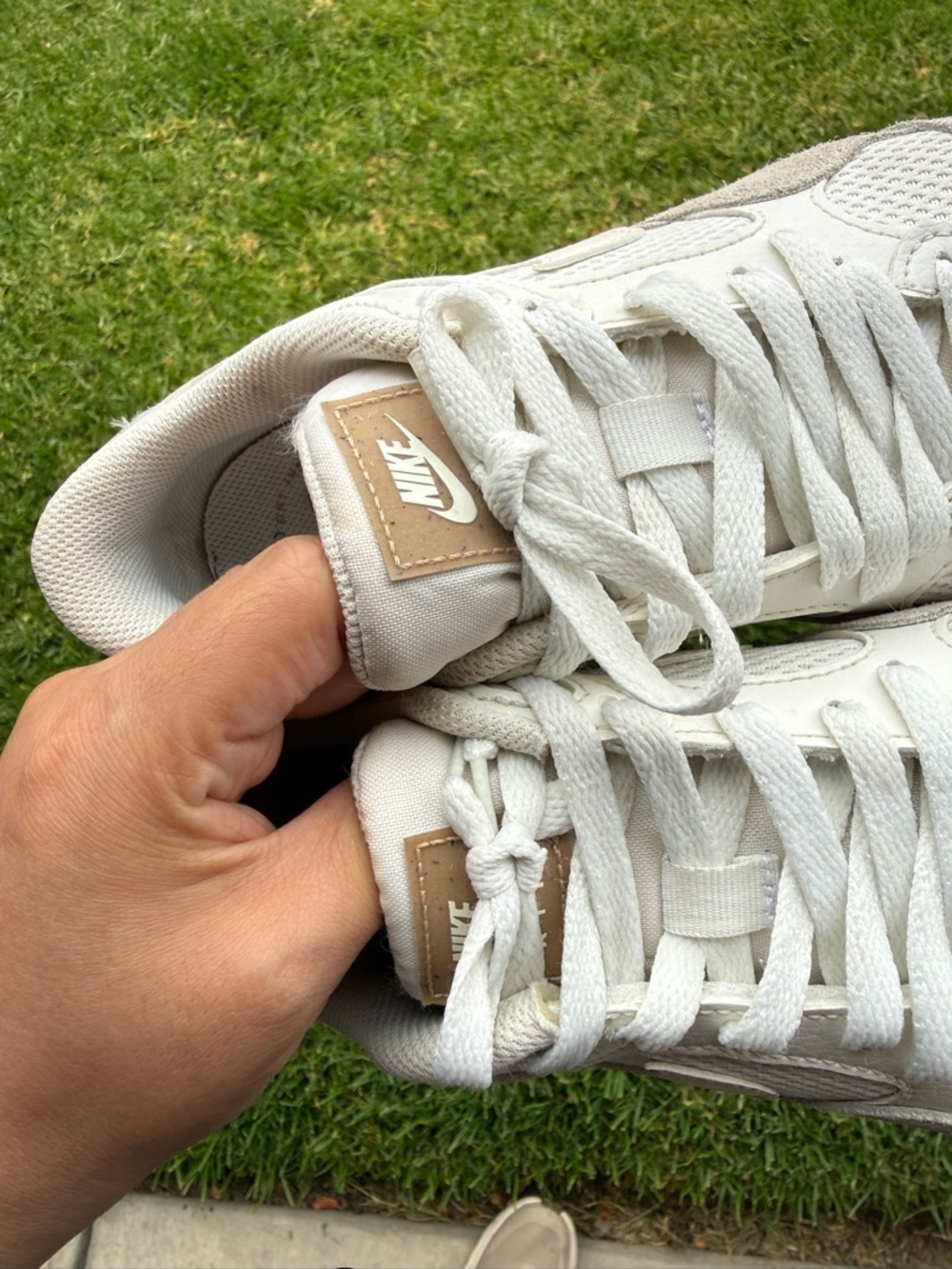 White & Light Gray Nike Air Max - Picture 12 of 13